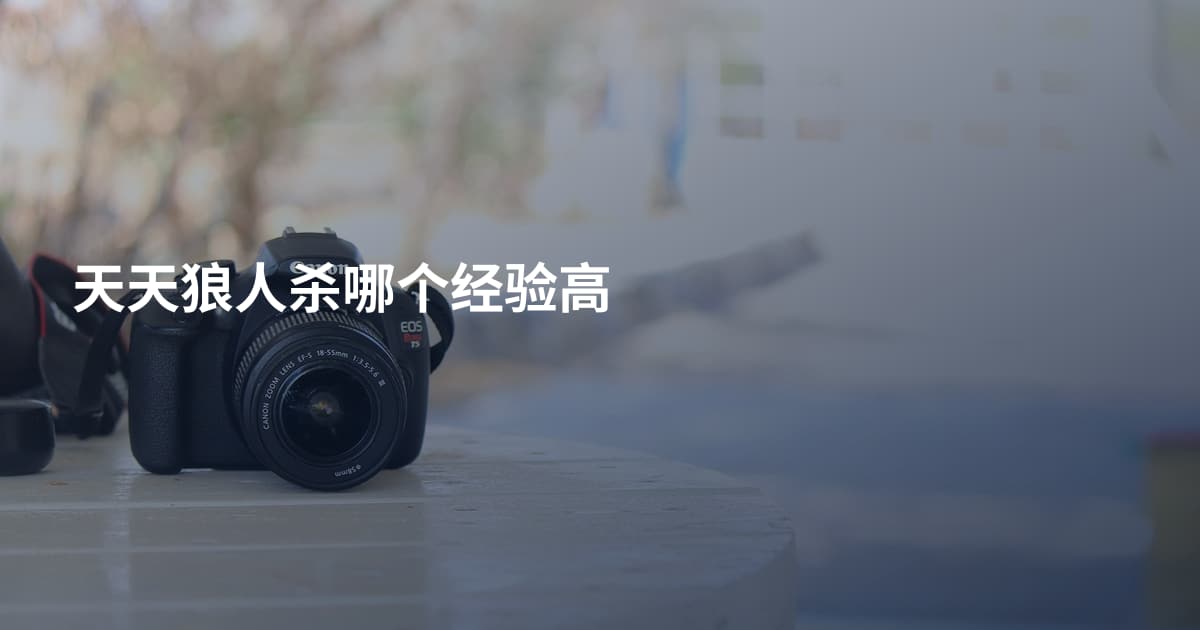 天天狼人杀哪个经验高