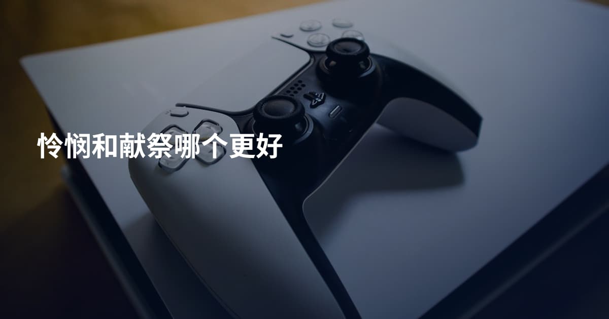 怜悯和献祭哪个更好