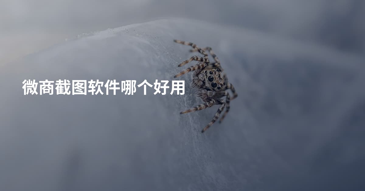 微商截图软件哪个好用