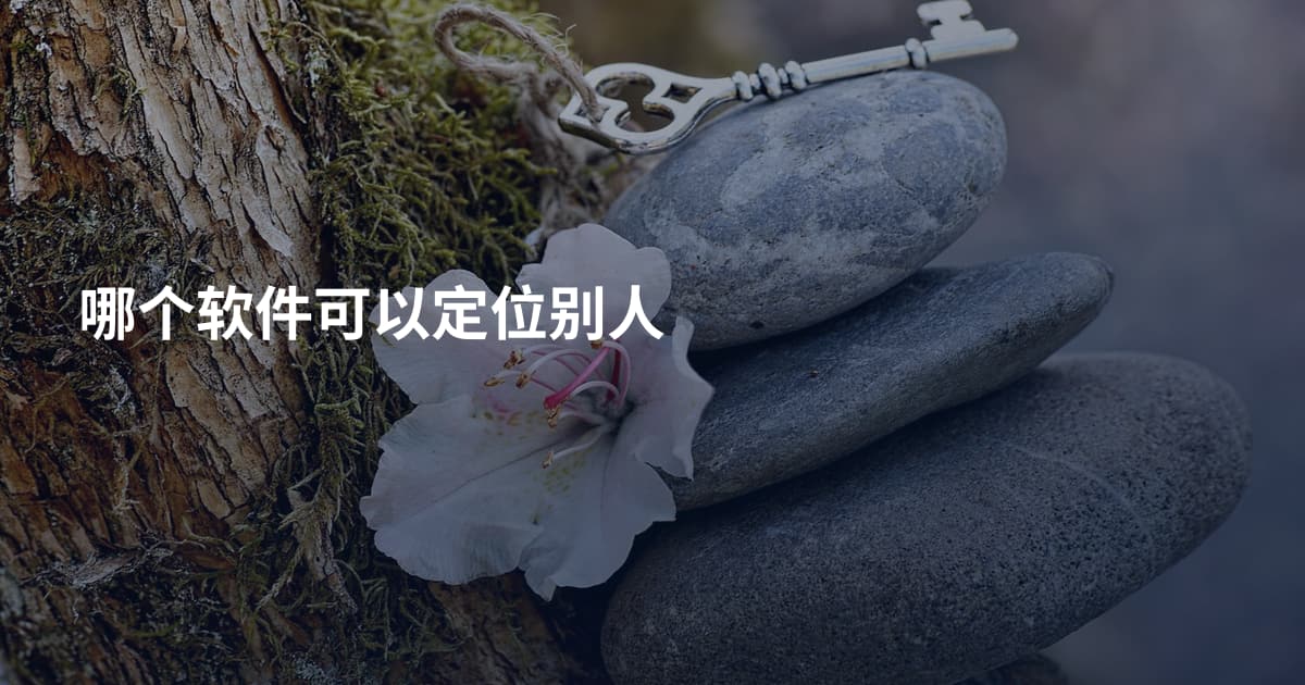 哪个软件可以定位别人