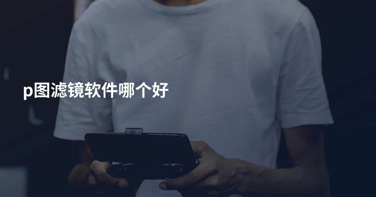 p图滤镜软件哪个好