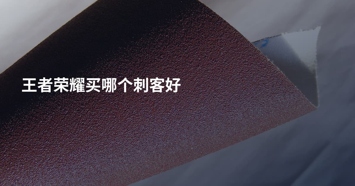 王者荣耀买哪个刺客好