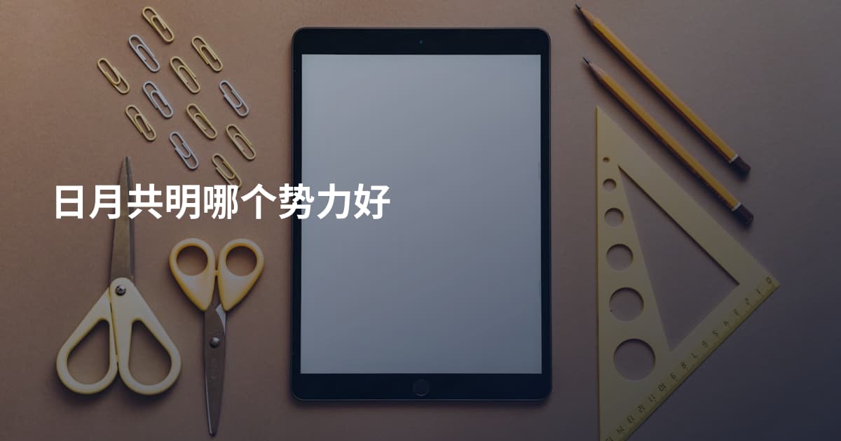 日月共明哪个势力好