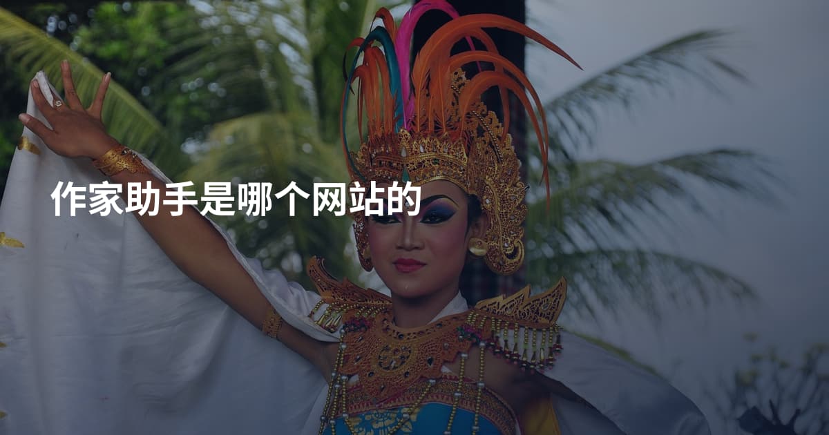 作家助手是哪个网站的
