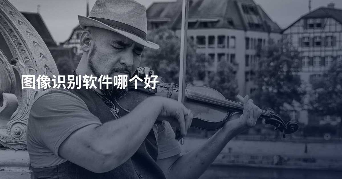 图像识别软件哪个好