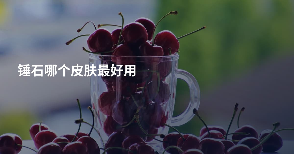 锤石哪个皮肤最好用