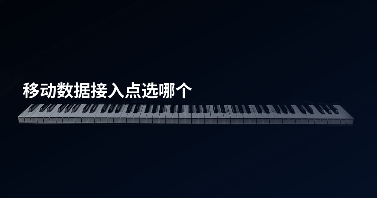 移动数据接入点选哪个