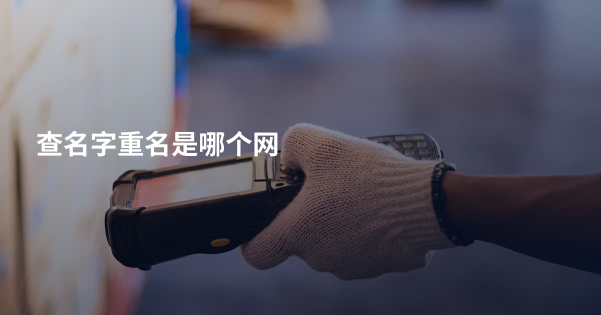 查名字重名是哪个网