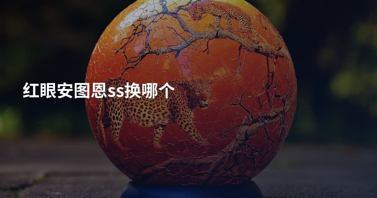 红眼安图恩ss换哪个