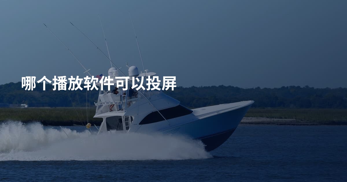 哪个播放软件可以投屏