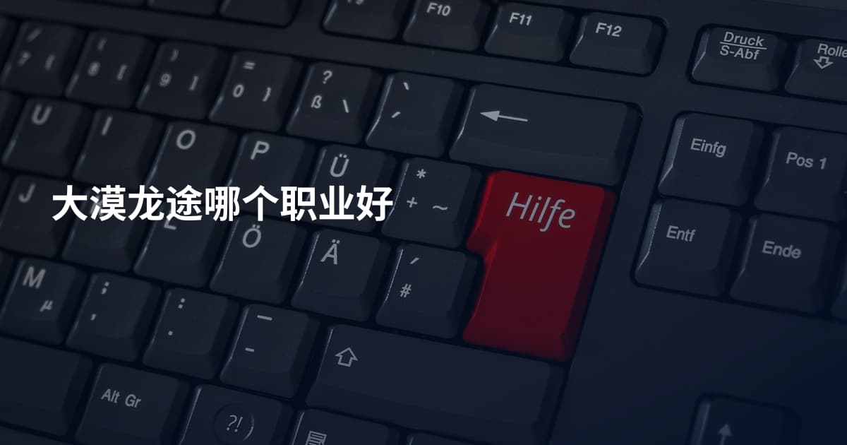 大漠龙途哪个职业好