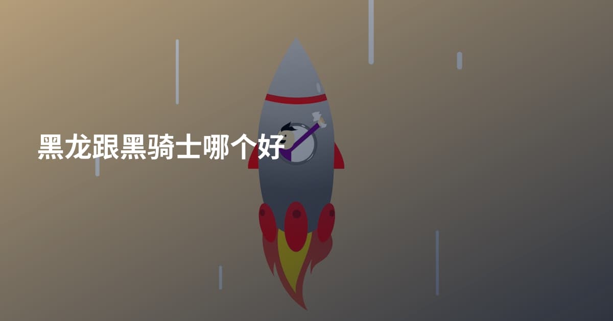 黑龙跟黑骑士哪个好