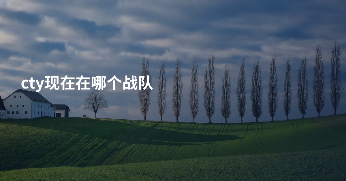 cty现在在哪个战队
