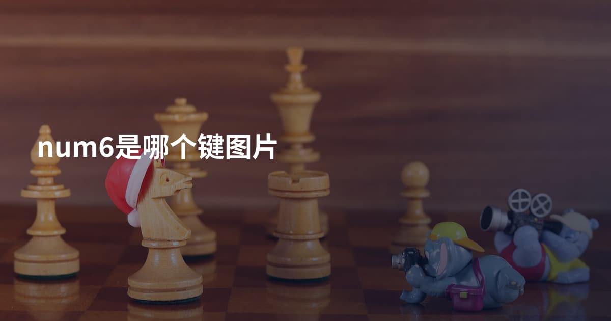 num6是哪个键图片