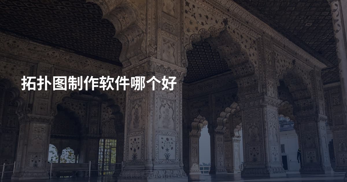 拓扑图制作软件哪个好