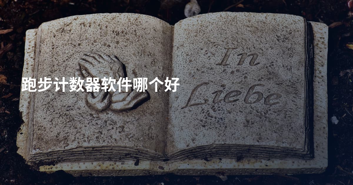 跑步计数器软件哪个好