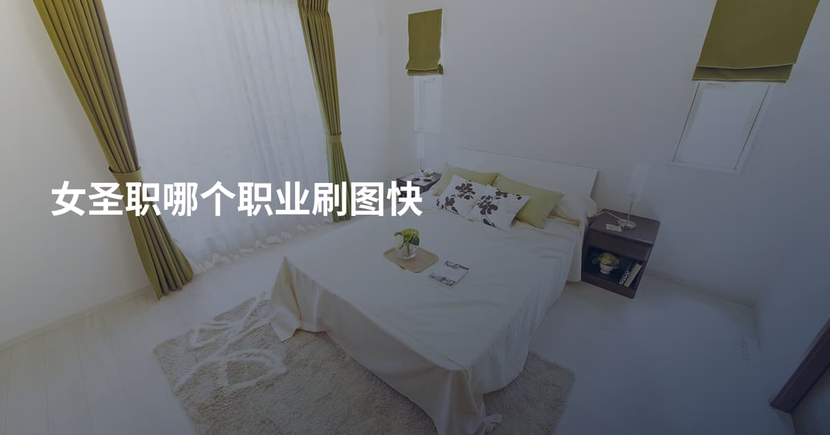 女圣职哪个职业刷图快