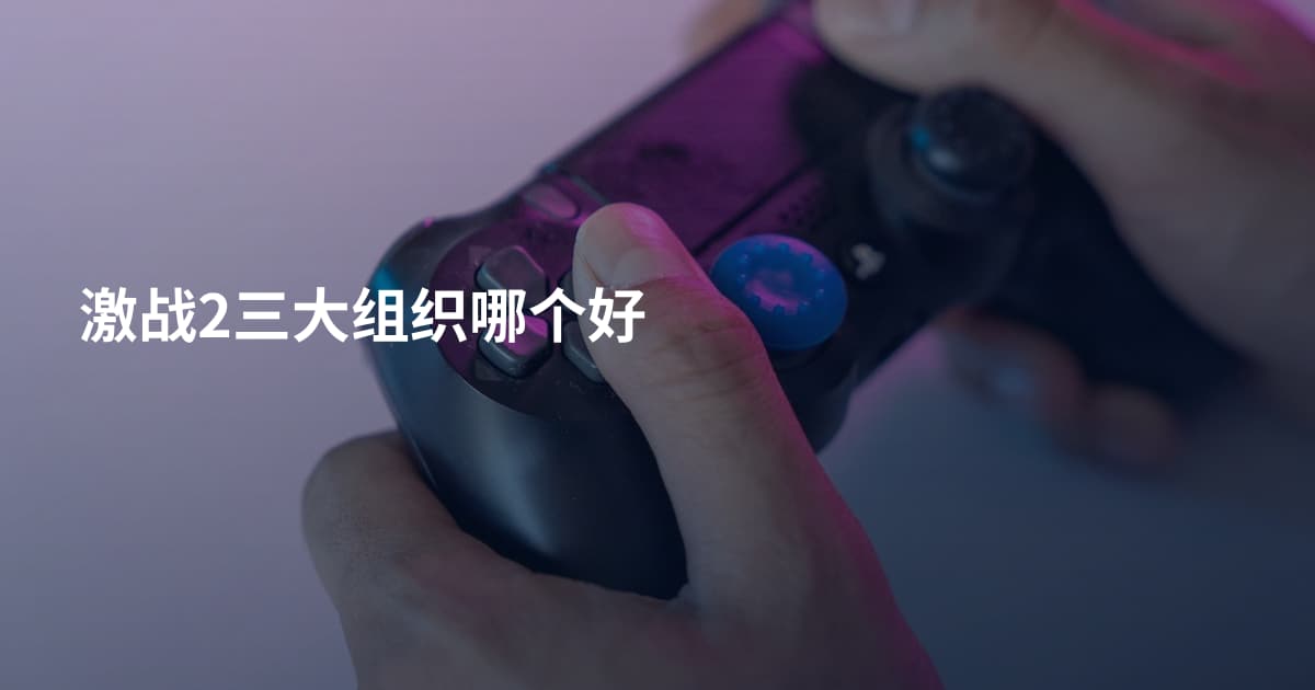 激战2三大组织哪个好