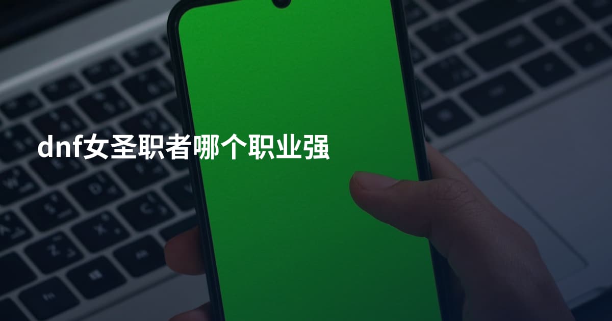 dnf女圣职者哪个职业强