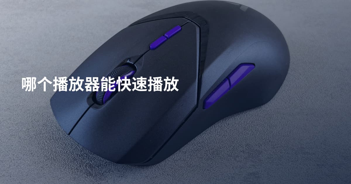 哪个播放器能快速播放
