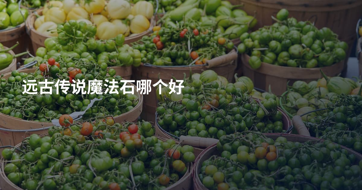 远古传说魔法石哪个好