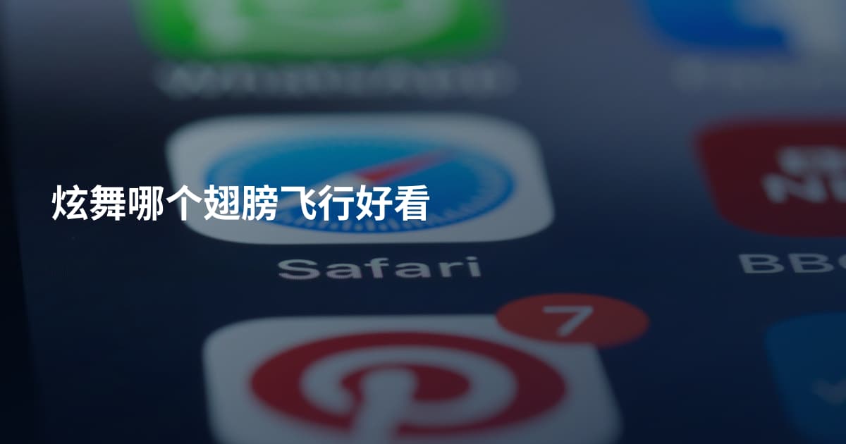 炫舞哪个翅膀飞行好看