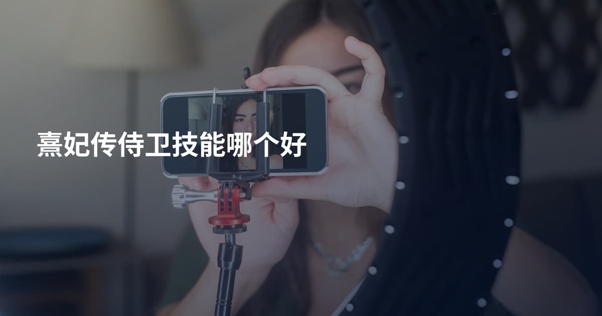 熹妃传侍卫技能哪个好