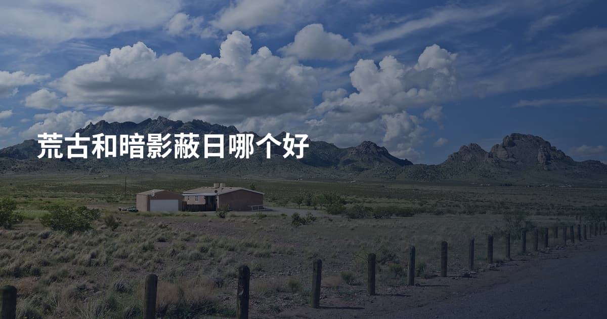 荒古和暗影蔽日哪个好