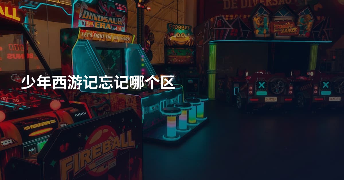 少年西游记忘记哪个区
