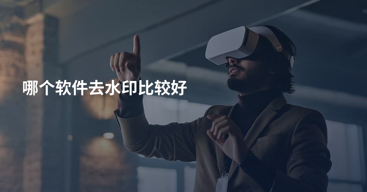 哪个软件去水印比较好