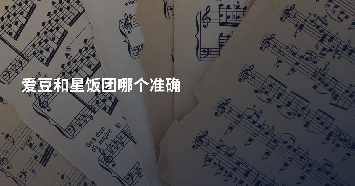 爱豆和星饭团哪个准确