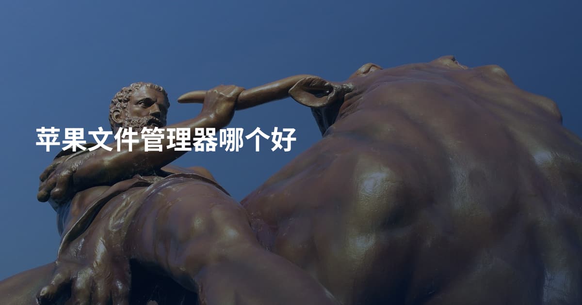 苹果文件管理器哪个好