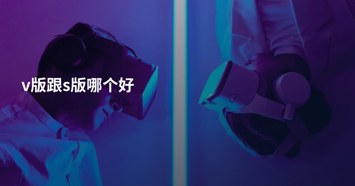 v版跟s版哪个好