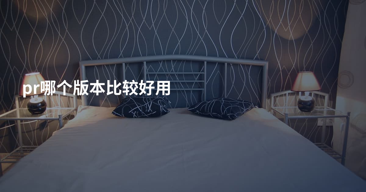 pr哪个版本比较好用
