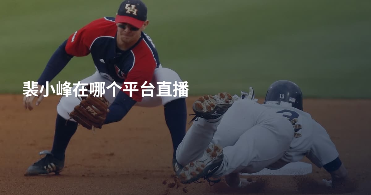 裴小峰在哪个平台直播