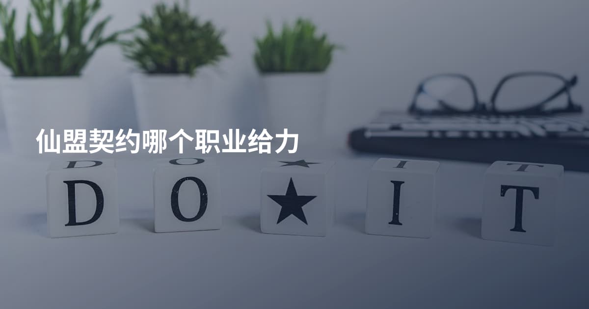仙盟契约哪个职业给力