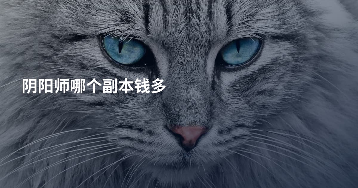 阴阳师哪个副本钱多