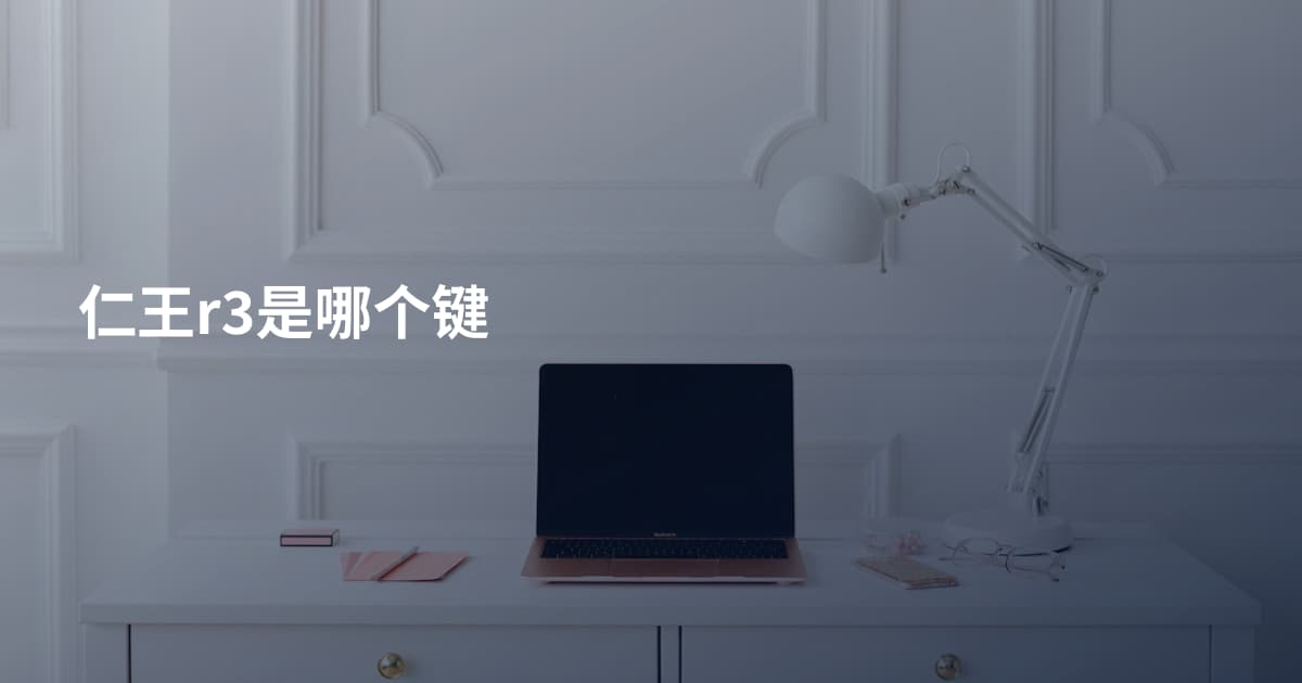 仁王r3是哪个键