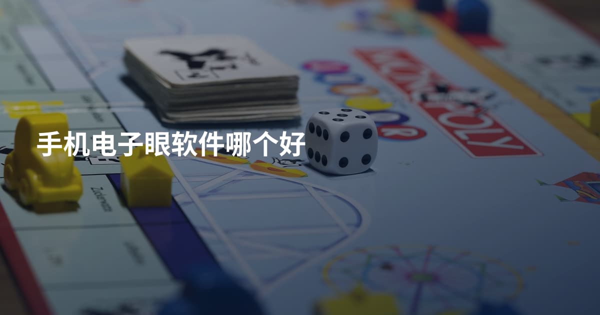 手机电子眼软件哪个好