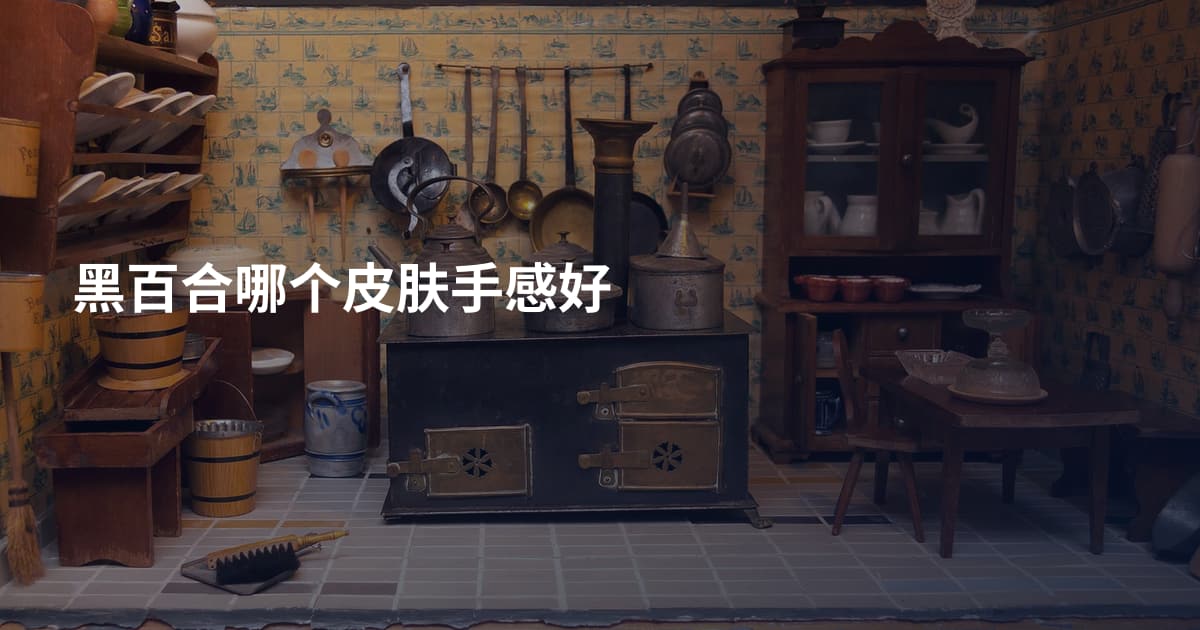 黑百合哪个皮肤手感好