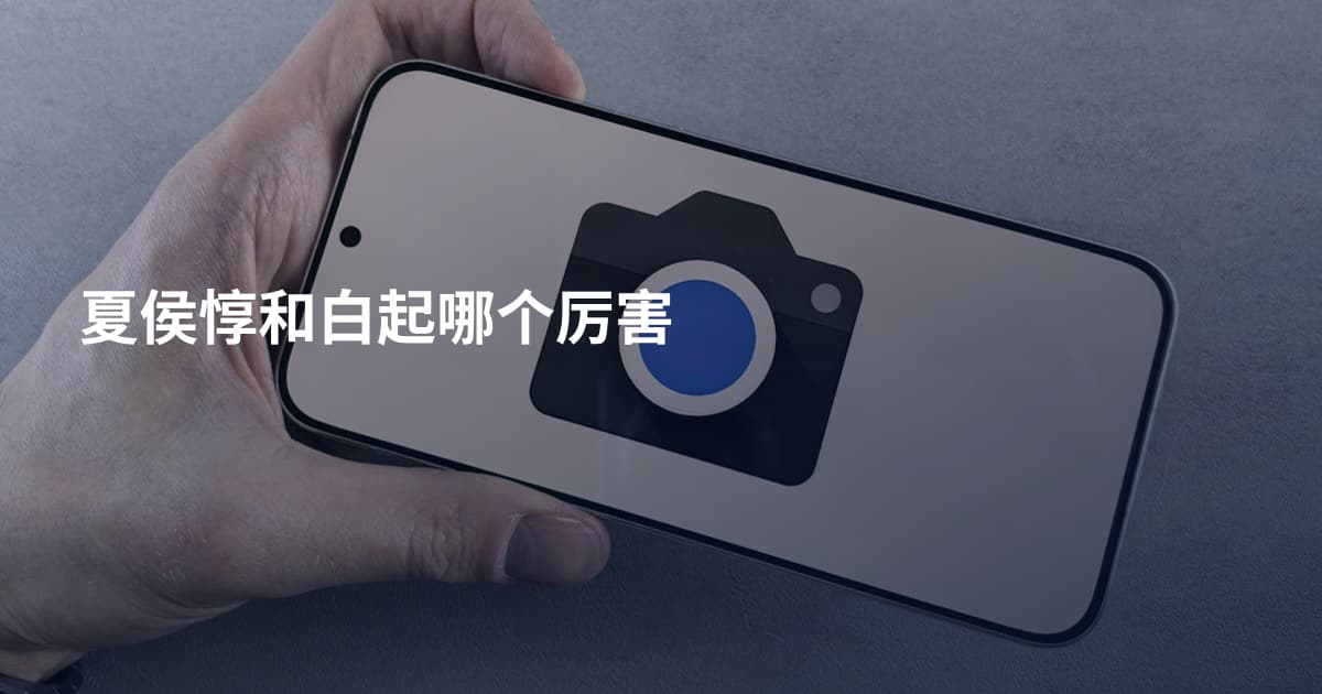 夏侯惇和白起哪个厉害