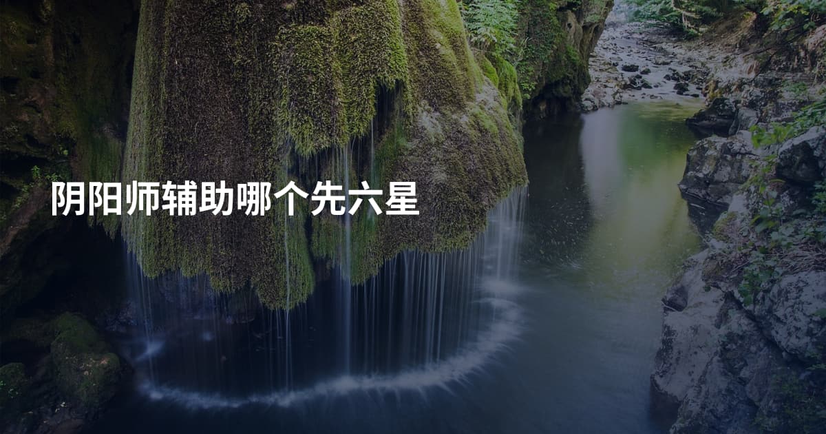 阴阳师辅助哪个先六星