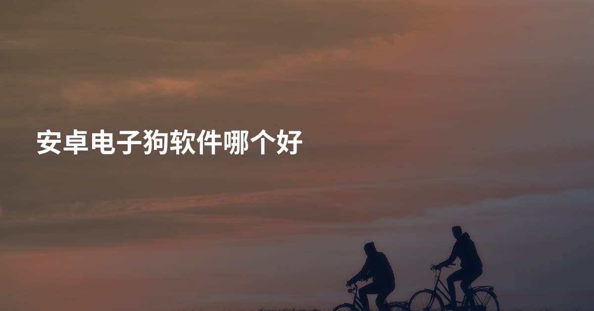安卓电子狗软件哪个好