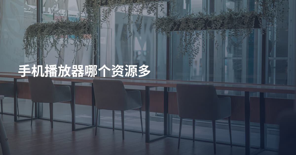 手机播放器哪个资源多