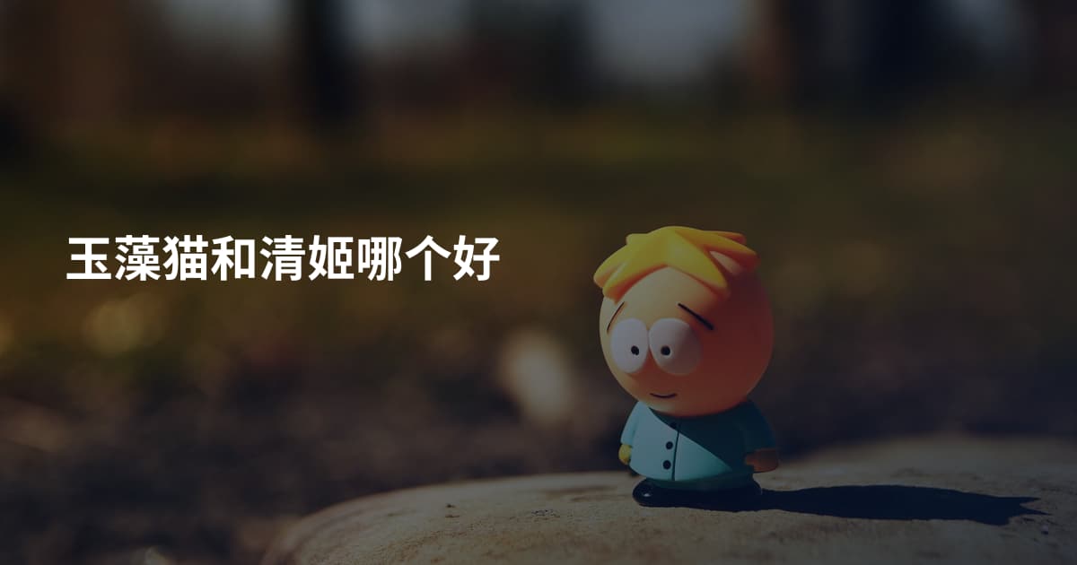 玉藻猫和清姬哪个好