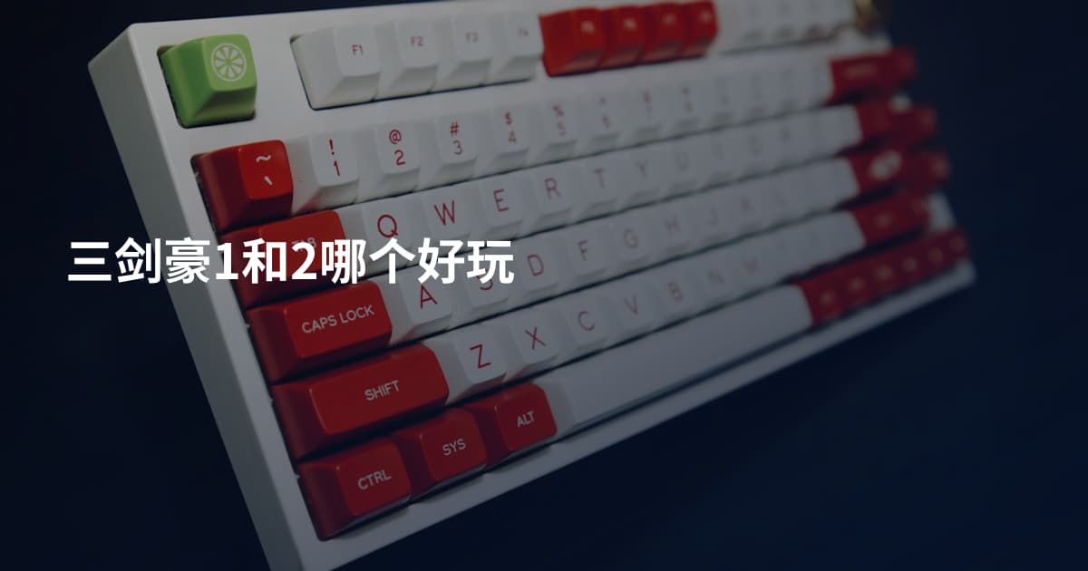 三剑豪1和2哪个好玩