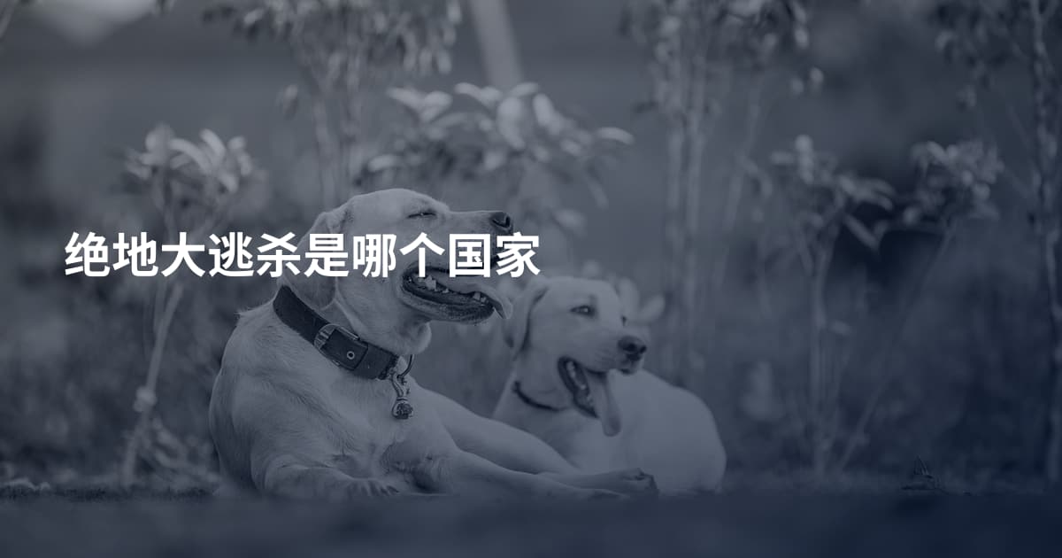 绝地大逃杀是哪个国家
