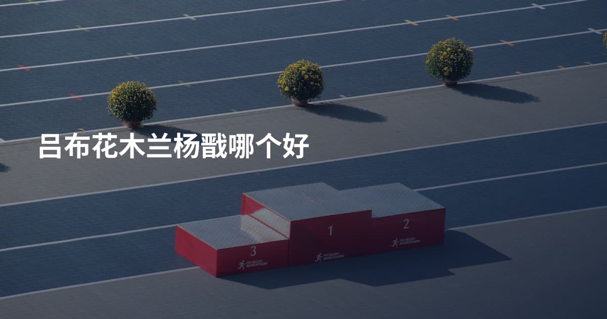 吕布花木兰杨戬哪个好