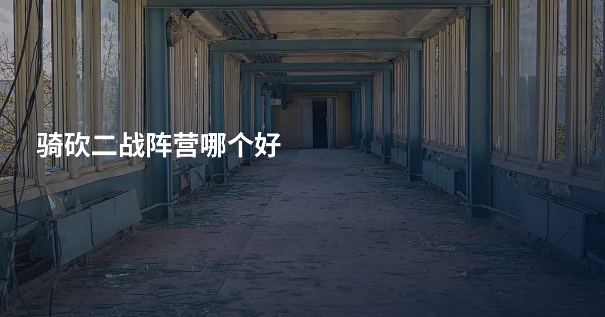 骑砍二战阵营哪个好