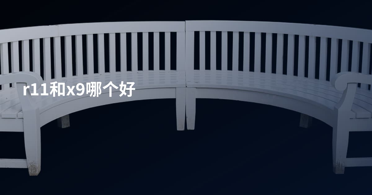 r11和x9哪个好